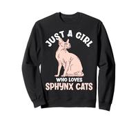 Solo una Chica Que ama a los Gatos Sphynx Sudadera