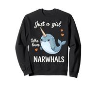 Solo una Chica Que ama a los narvales Sudadera