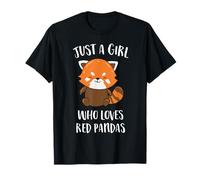 Sólo una chica que ama a los pandas rojos Camiseta