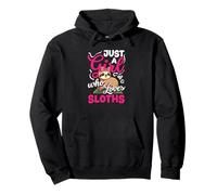 Solo una Chica Que ama a los Perezosos Perezoso Divertido Sudadera con Capucha