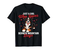 Solo una Chica Que ama a los Perros de montaña de Berna - Berner Mom Camiseta
