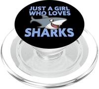 Solo una Chica Que ama a los Tiburones PopSockets PopGrip para MagSafe
