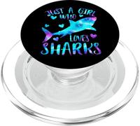 Solo una Chica Que ama a los Tiburones - Regalos para PopSockets PopGrip para MagSafe