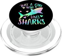 Solo una Chica Que ama a los Tiburones - Regalos para PopSockets PopGrip para MagSafe