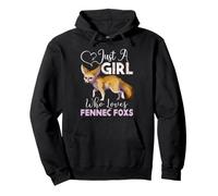 Solo una Chica Que ama a los Zorros Fennec, Amante de los Zorros Fennec Sudadera con Capucha
