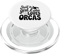 Solo una Chica Que ama a Orcas Marine Life Lover PopSockets PopGrip para MagSafe