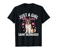 Solo una Chica Que ama a San Bernardo - mamá de San Bernardo Camiseta gráfica económica