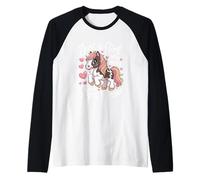 Solo una Chica Que ama a su Gypsy Vanner Camiseta Manga Raglan
