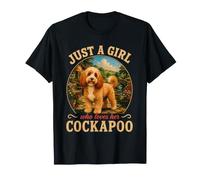Solo una Chica Que ama a su Perro Cockapoo Mamá Dueño Camiseta