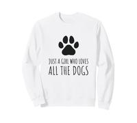 Solo una Chica Que ama a Todos los Perros - Cute Paw Sudadera