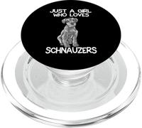 Sólo una Chica Que ama al Perro Schnauzer Amante del PopSockets PopGrip para MagSafe