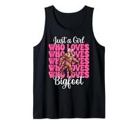 Solo Una Chica Que Ama Bigfoot Divertido Sasquatch Chica Mamá Camiseta sin Mangas