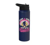 Solo una chica que ama Bigfoot - Sasquatch Bigfoot Humor Stainless Steel Insulated Water Bottle