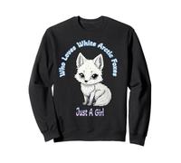 Solo Una Chica Que Ama Blanco Ártico Lindo Zorros Mujer Chicas Sudadera