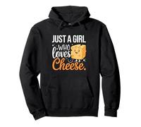 Solo una chica que ama el amante del queso Entusiasta del queso Sudadera con Capucha
