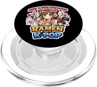 Solo una Chica Que ama el Anime y el Arte Amante de la música Coreana K-Pop PopSockets PopGrip para MagSafe