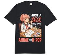 Solo una Chica Que ama el Anime y el Artista de K-Pop Comfort Colors Adult Heavyweight T-Shirt