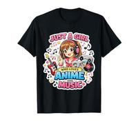 Solo una Chica Que ama el Anime y la música, Cantante, Arte japonés, Camiseta