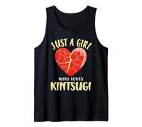 Solo una Chica Que ama el Arte de cerámica Japonesa Kintsugi Camiseta sin Mangas