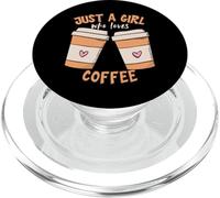 Solo una Chica Que ama el café Café Beber Chicas Mujeres PopSockets PopGrip para MagSafe
