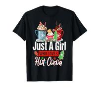Solo una Chica Que ama el Chocolate Caliente para los Camiseta