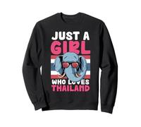 Solo una chica que ama el elefante de Tailandia Sudadera