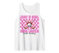 Solo una chica que ama el hockey sobre hierba Coquette Bow Camiseta sin Mangas