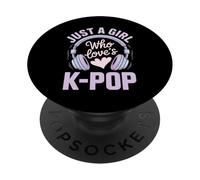 Solo una Chica Que ama el K Pop Cita Divertida de un Fan del K Pop PopSockets PopGrip Adhesivo