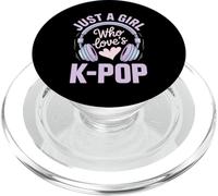 Solo una Chica Que ama el K Pop Cita Divertida de un Fan del K Pop PopSockets PopGrip para MagSafe