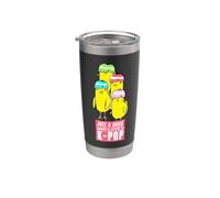 Solo una chica que ama el K-Pop, mujeres lindas, K-pop Chicken Girls Vaso térmico de acero inoxidable de doble pared
