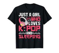 Solo una Chica Que ama el K-Pop y Las Chicas dormidas de KPOP Merch Camiseta