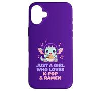 Solo una Chica Que ama el K-Pop y Ramen Anime Dragon Carcasa para iPhone 16 Plus
