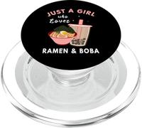 Solo Una Chica Que Ama El Ramen Y Boba PopSockets PopGrip para MagSafe
