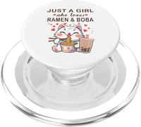 Solo Una Chica Que Ama El Ramen Y Boba PopSockets PopGrip para MagSafe