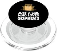 Sólo una Chica Que ama Gophers Lindo Gopher PopSockets PopGrip para MagSafe