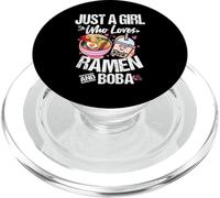 Solo una Chica Que ama la Bebida refrescante Ramen y Boba PopSockets PopGrip para MagSafe