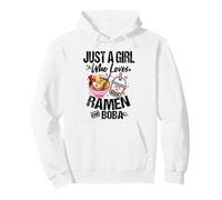 Solo una Chica Que ama la Bebida refrescante Ramen y Boba Sudadera con Capucha