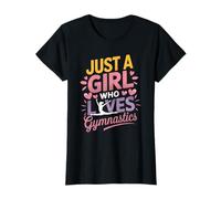 Solo una Chica Que ama la Gimnasia Atleta Gymnast Girl Camiseta