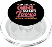 Solo una Chica Que ama la Vida del Consejero Escolar PopSockets PopGrip para MagSafe
