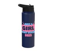 Solo una chica que ama las abejas Stainless Steel Insulated Water Bottle