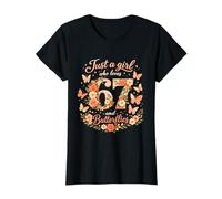 Solo una Chica Que ama Las Mariposas y 67 Meme Estética Camiseta