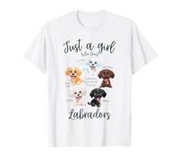 Solo una chica que ama las razas de perros labrador Fox Red Chocolate Camiseta