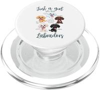 Solo una chica que ama las razas de perros labrador Fox Red Chocolate PopSockets PopGrip para MagSafe