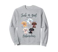 Solo una chica que ama las razas de perros labrador Fox Red Chocolate Sudadera