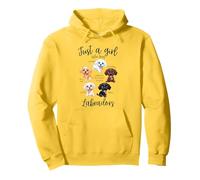 Solo una chica que ama las razas de perros labrador Fox Red Chocolate Sudadera con Capucha