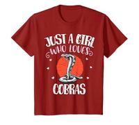 Solo una chica que ama las serpientes Cobra - Divertida serpiente Cobra Camiseta