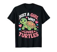 Solo una chica que ama las tortugas Ocean Animal, linda tortuga Camiseta