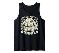 Solo una chica que ama los conejos Holland Lop Rabbit Vintage Camiseta sin Mangas