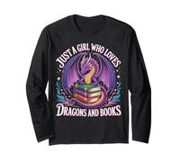 Solo una Chica Que ama los Dragones y los Libros Fantasía Dragón Manga Larga