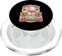 Sólo una Chica Que ama los flamencos Amante del pájaro para PopSockets PopGrip para MagSafe